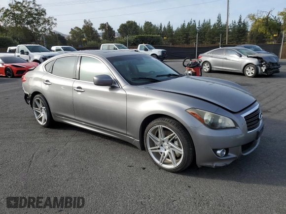 2011 Infiniti M with VIN JN1BY1APXBM322226, listed as a Copart auction lot 79061164 with 242,410 mi miles and Salvage Title. Bid and sale history available at carsss.com. Image 4.