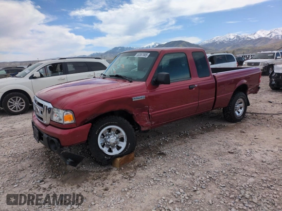 2008 Ford Ranger XLT with VIN 1FTZR45E08PB05066, listed as a Copart auction lot 52857905 with 52,908 mi miles and Salvage Title. Bid and sale history available at carsss.com. Image 1.