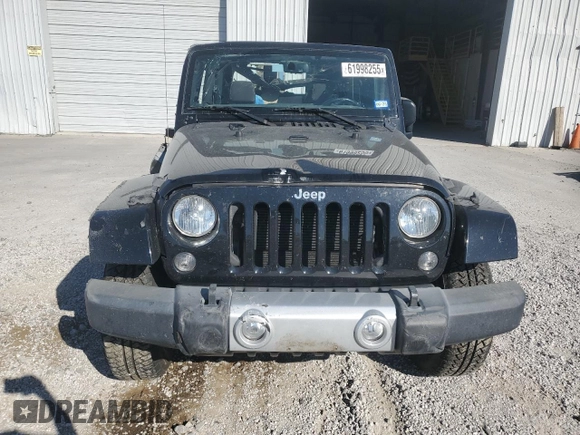 2015 Jeep Wrangler Sahara with VIN 1C4AJWBG5FL733795, listed as a Copart auction lot 61998255 with 86,655 mi miles and Salvage title. Bid and sale history available at DreamBid. Image 5.