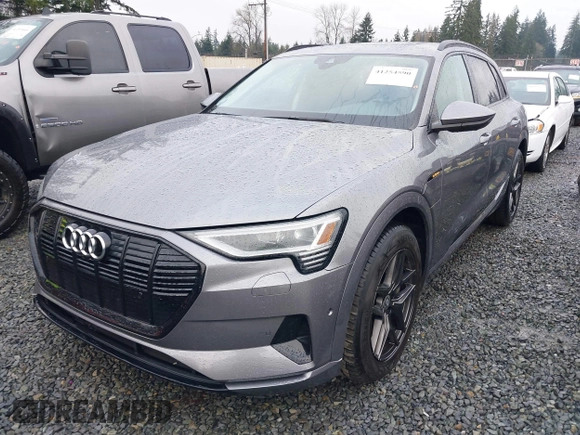 2021 Audi e-tron Premium with VIN WA1AAAGE8MB010823, listed as a IAAI auction lot 41254590 with 21,171 mi miles. Bid and sale history available at carsss.com. Image 19.