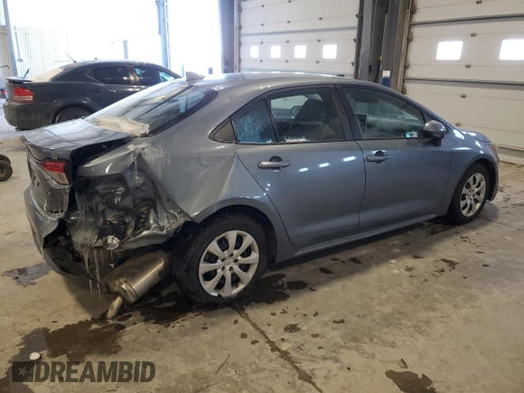2020 Toyota Corolla LE with VIN 5YFEPRAE0LP039889, listed as a Copart auction lot 45727415 with 85,371 mi miles and Salvage Title. Bid and sale history available at carsss.com. Image 3.