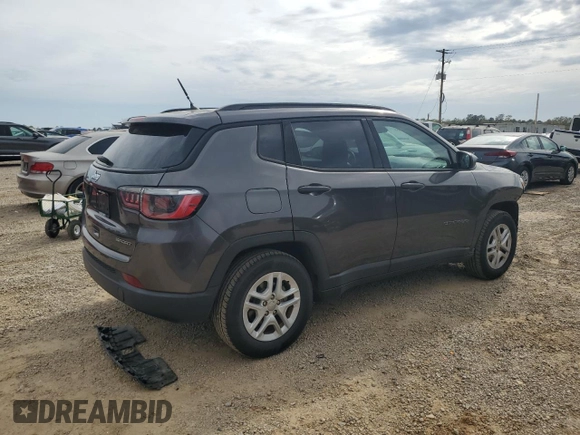 2018 Jeep Compass Sport with VIN 3C4NJCAB7JT136974, listed as a Copart auction lot 50920255 with 107,557 mi miles and Non Repairable. Bid and sale history available at carsss.com. Image 3.