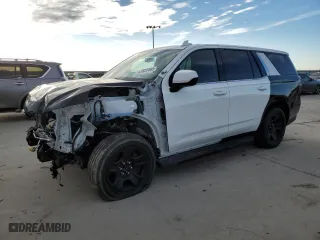 2023 Chevrolet Tahoe Commercial with VIN 1GNSCLED9PR429678, listed as a Copart auction lot 41822665 with 0 mi miles and Salvage Title. Bid and sale history available at carsss.com. Image 1.