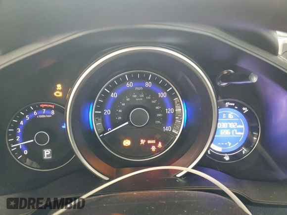 2019 Honda Fit LX with VIN 3HGGK5H47KM727280, listed as a Copart auction lot 57719915 with 38,782 mi miles and Salvage title. Bid and sale history available at DreamBid. Image 9.