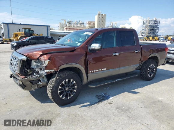 2018 Nissan Titan Pro-4X z VIN 1N6AA1E50JN526481, wystawiony jako Copart lot #71800504 z przebiegiem 147 463 mil mil oraz Szkoda całkowita • Salvage title. Historia ofert i sprzedaży dostępna na DreamBid. Obrazek 1.
