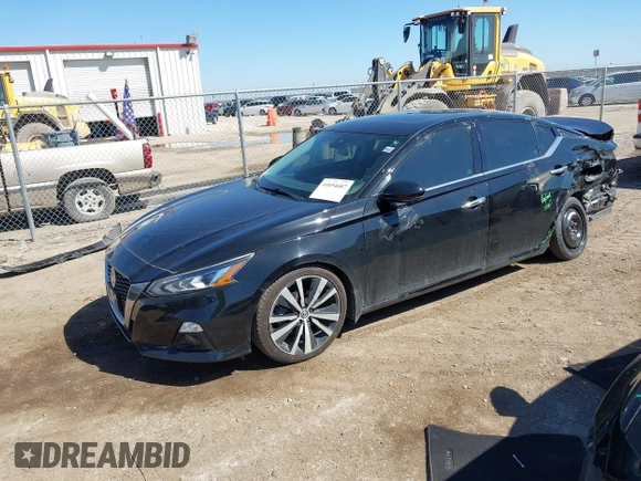 2020 Nissan Altima Platinum with VIN 1N4BL4FV4LC156108, listed as a IAAI auction lot 41654687 with 78,050 mi miles and . Bid and sale history available at carsss.com. Image 2.