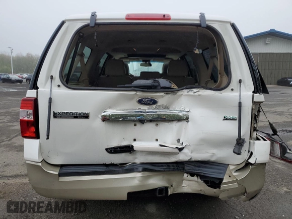 2010 Ford Expedition Max Eddie Bauer with VIN 1FMJK1J57AEB67972, listed as a Copart auction lot 55554225 with 227,518 mi miles and Salvage Title. Bid and sale history available at DreamBid. Image 6.