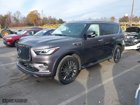 2023 Infiniti QX80 LUXE with VIN JN8AZ2AEXP9304933, listed as a IAAI auction lot 40961697 with 26,746 mi miles. Bid and sale history available at carsss.com. Image 17.