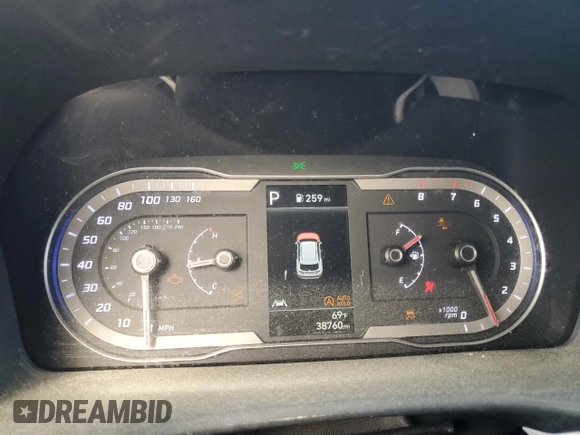 2024 Hyundai Tucson SE with VIN 5NMJA3DE6RH314872, listed as a Copart auction lot 48855535 with 38,760 mi miles and Salvage Title. Bid and sale history available at DreamBid. Image 9.
