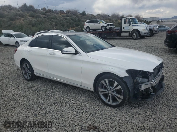 2016 Mercedes-Benz C 300 Luxury with VIN 55SWF4KB6GU100516, listed as a Copart auction lot 52235295 with 39,746 mi miles and Salvage Title. Bid and sale history available at DreamBid. Image 4.