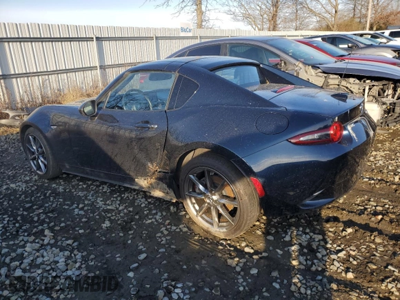 2021 Mazda MX-5 Miata Grand Touring z VIN JM1NDAM70M0458182, wystawiony jako Copart lot #43274345 z przebiegiem 14 483 mil mil oraz Czysty tytuł • Clean title. Historia ofert i sprzedaży dostępna na DreamBid. Obrazek 2.