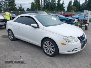 2009 Volkswagen Eos Komfort with VIN WVWBA71F09V011663, listed as a IAAI auction lot 42713328 with 138,454 mi miles and . Bid and sale history available at DreamBid. Image 1.