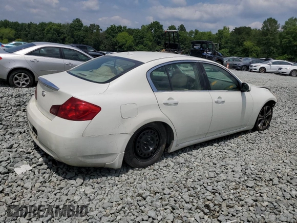 2008 Infiniti G35 Journey with VIN JNKBV61E18M210746, listed as a Copart auction lot 59587985 with 266,221 mi miles and Salvage title. Bid and sale history available at DreamBid. Image 3.
