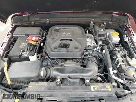 2021 Jeep Wrangler 80th Anniversary with VIN 1C4GJXAN9MW784552, listed as a Copart auction lot 43357205 with 65,230 mi miles and Salvage Title. Bid and sale history available at DreamBid. Image 12.