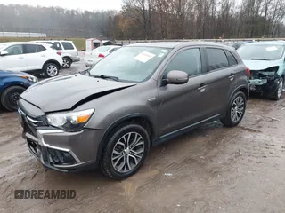 2018 Mitsubishi Outlander Sport ES 2.0 with VIN JA4AR3AU9JU017574, listed as a IAAI auction lot 41044910 with 123,386 mi miles. Bid and sale history available at carsss.com. Image 2.