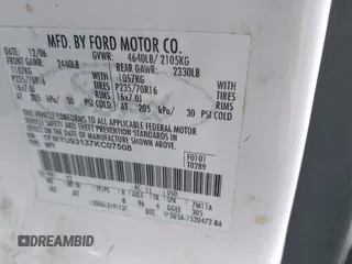 2007 Ford Escape XLT с VIN 1FMYU93137KC07508, выставлен на аукционе IAAI как лот 42343536 с пробегом 156 725 миль миль и . История ставок и продаж доступна на DreamBid. Изображение 9.