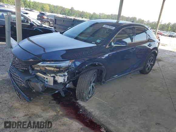 2023 Lexus RX 350h with VIN 2T2BBMCA7PC018442, listed as a Copart auction lot 54478995 with 18,784 mi miles and Salvage title. Bid and sale history available at DreamBid. Image 1.