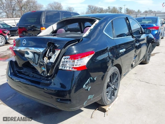 2014 Nissan Sentra SV with VIN 3N1AB7AP3EY216041, listed as a IAAI auction lot 41646043 with 132,008 mi miles. Bid and sale history available at carsss.com. Image 4.