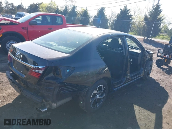 2017 Honda Accord Sedan LX with VIN 1HGCR2F39HA172552, listed as a IAAI auction lot 41965706 with 168,891 mi miles. Bid and sale history available at carsss.com. Image 4.