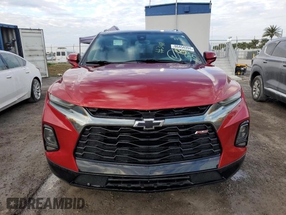 2022 Chevrolet Blazer RS with VIN 3GNKBERS7NS136492, listed as a Copart auction lot 58166205 with Not provided miles and Non repairable. Bid and sale history available at DreamBid. Image 5.