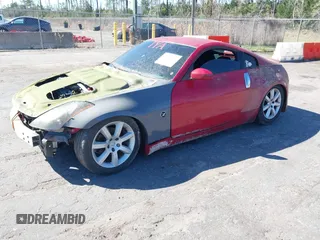 2005 Nissan 350Z Touring with VIN JN1AZ34D35M610759, listed as a IAAI auction lot 41757344 with 159,693 mi miles. Bid and sale history available at carsss.com. Image 2.