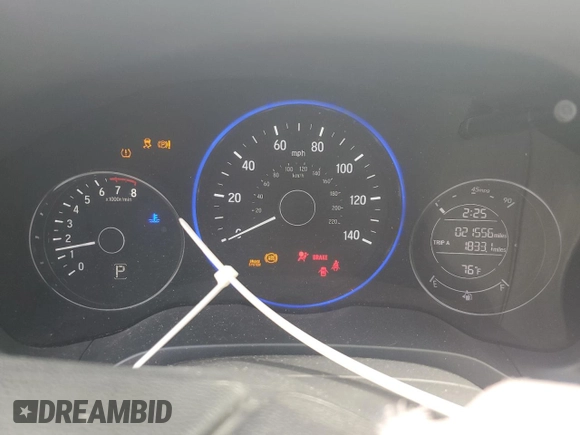 2021 Honda HR-V LX with VIN 3CZRU6H30MM718531, listed as a Copart auction lot 57288955 with 21,556 mi miles and Salvage title. Bid and sale history available at DreamBid. Image 9.