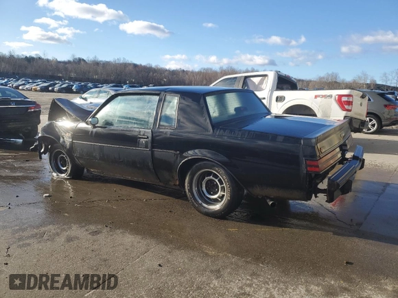 1987 Buick Regal with VIN 1G4GJ1171HP440059, listed as a Copart auction lot 49624945 with 21,443 mi miles and Salvage Title. Bid and sale history available at DreamBid. Image 2.