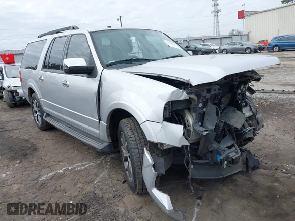 2015 Ford Expedition EL XLT with VIN 1FMJK1HT6FEF05048, listed as a IAAI auction lot 41539189 with 1 mi miles. Bid and sale history available at carsss.com. Image 1.