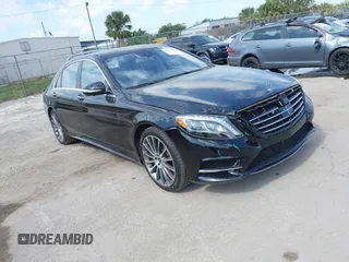 2015 Mercedes-Benz S-Class S 550 with VIN WDDUG8CB7FA091561, listed as a IAAI auction lot 41452399 with 60,530 mi miles. Bid and sale history available at carsss.com. Image 1.