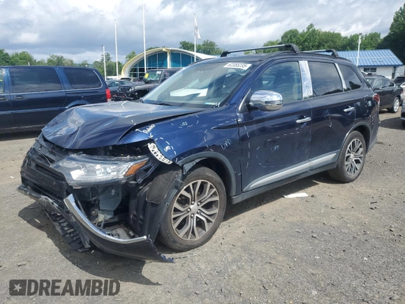 2016 Mitsubishi Outlander SE with VIN JA4AZ3A39GZ035253, listed as a Copart auction lot 62355235 with 97,963 mi miles and Salvage title. Bid and sale history available at DreamBid. Image 1.