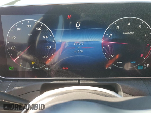 2023 Mercedes-Benz C 300 with VIN W1KAF4GB4PR128514, listed as a Copart auction lot 57564215 with 41,578 mi miles and Salvage title. Bid and sale history available at DreamBid. Image 9.