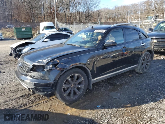 2006 Infiniti FX35 with VIN JNRAS08U86X100515, listed as a Copart auction lot 86855974 with 190,150 mi miles and Salvage Title. Bid and sale history available at carsss.com. Image 1.