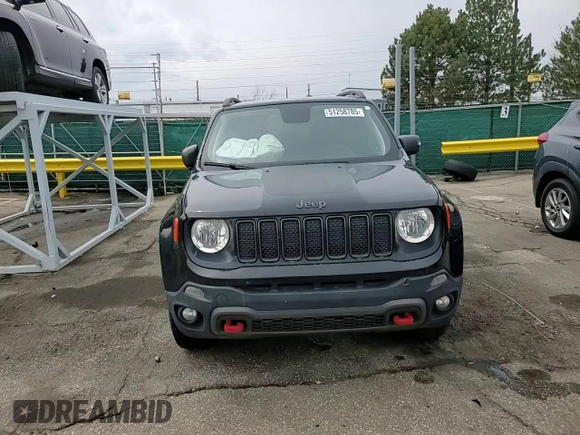 2020 Jeep Renegade Trailhawk z VIN ZACNJBC16LPM03446, wystawiony jako Copart lot #51258785 z przebiegiem 27 683 mil mil oraz Szkoda całkowita • Salvage title. Historia ofert i sprzedaży dostępna na DreamBid. Obrazek 11.