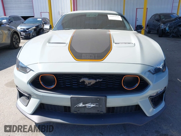 2021 Ford Mustang Mach 1 with VIN 1FA6P8R08M5550536, listed as a IAAI auction lot 41664249 with 19,006 mi miles and . Bid and sale history available at DreamBid. Image 12.