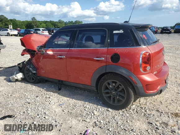 2013 MINI Countryman S ALL4 with VIN WMWZC5C53DWM16045, listed as a Copart auction lot 56057555 with 167,263 mi miles and Salvage title. Bid and sale history available at DreamBid. Image 2.