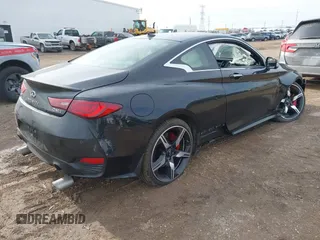 2021 Infiniti Q60 Red Sport 400 with VIN JN1FV7LL4MM560101, listed as a IAAI auction lot 41459579 with 29,340 mi miles and . Bid and sale history available at DreamBid. Image 4.
