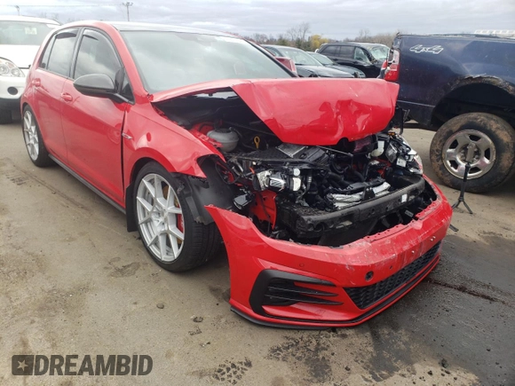 2018 Volkswagen Golf GTI S with VIN 3VW447AU3JM256838, listed as a Copart auction lot 49314044 with 56,830 mi miles. Bid and sale history available at carsss.com. Image 4.