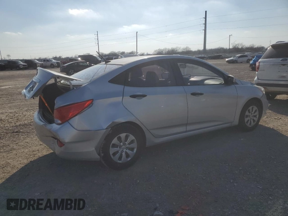 2015 Hyundai Accent GLS with VIN KMHCT4AE3FU852605, listed as a Copart auction lot 44260155 with 84,972 mi miles and Salvage Title. Bid and sale history available at DreamBid. Image 3.