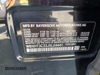 2018 BMW X1 xDrive28i z VIN WBXHT3C33J5L24441, wystawiony jako Copart lot #60468645 z przebiegiem 83 339 mil mil oraz Szkoda całkowita • Salvage title. Historia ofert i sprzedaży dostępna na DreamBid. Obrazek 12.