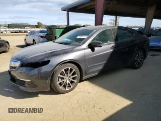 2015 Acura TLX V6 with VIN 19UUB2F32FA006976, listed as a Copart auction lot 49894315 with 24,797 mi miles and Salvage Title. Bid and sale history available at carsss.com. Image 1.