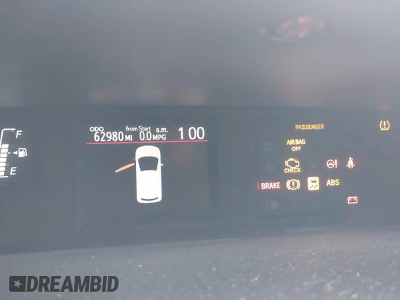 2016 Toyota Prius One with VIN JTDKDTB35G1121813, listed as a IAAI auction lot 42054089 with 62,980 mi miles and . Bid and sale history available at DreamBid. Image 15.