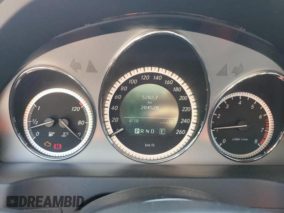2011 Mercedes-Benz C with VIN WDDGF5CB9BF631438, listed as a Copart auction lot 62860085 with 204,528 mi miles and Salvage title. Bid and sale history available at DreamBid. Image 9.