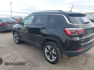 2020 Jeep Compass Limited with VIN 3C4NJDCB6LT164075, listed as a IAAI auction lot 41505470 with 47,196 mi miles and . Bid and sale history available at DreamBid. Image 3.