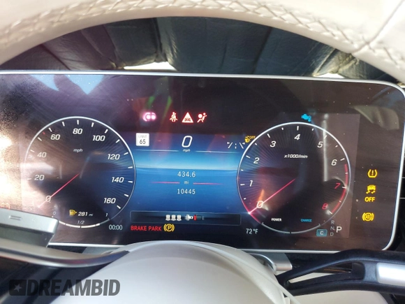2023 Mercedes-Benz S 580 with VIN W1K6G7GB3PA203111, listed as a Copart auction lot 46899145 with 10,445 mi miles and Salvage Title. Bid and sale history available at DreamBid. Image 9.