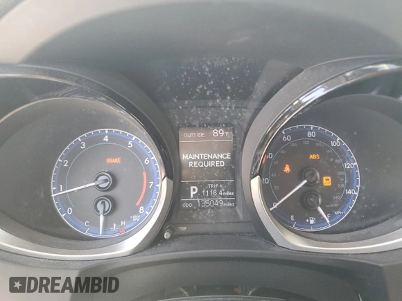 2016 Toyota Corolla L with VIN 5YFBURHE7GP491782, listed as a Copart auction lot 50558215 with 135,049 mi miles and Salvage Title. Bid and sale history available at DreamBid. Image 9.