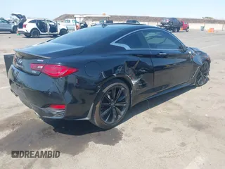 2020 Infiniti Q60 Luxe with VIN JN1EV7EK5LM340657, listed as a IAAI auction lot 42420359 with 32,554 mi miles and . Bid and sale history available at DreamBid. Image 4.