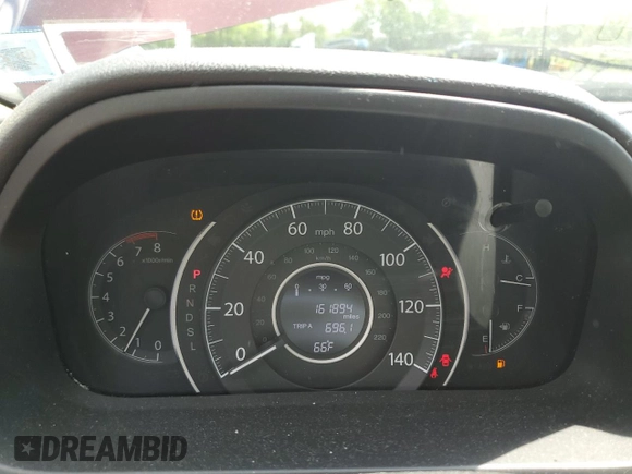 2016 Honda CR-V EX with VIN 2HKRM4H57GH604306, listed as a Copart auction lot 55986145 with 161,894 mi miles and Salvage Title. Bid and sale history available at DreamBid. Image 9.