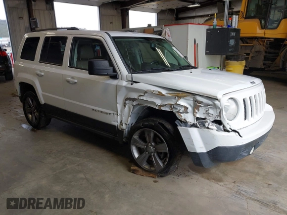 2014 Jeep Patriot Latitude with VIN 1C4NJPFA0ED680509, listed as a IAAI auction lot 41801775 with 147,418 mi miles and . Bid and sale history available at carsss.com. Image 1.