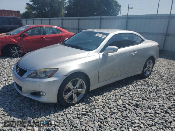 2010 Lexus IS 350 C with VIN JTHFE2C22A2504798, listed as a Copart auction lot 55393485 with 137,259 mi miles and Salvage Title. Bid and sale history available at DreamBid. Image 1.