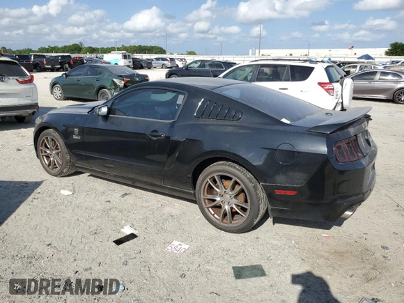 2013 Ford Mustang GT with VIN 1ZVBP8CF3D5268582, listed as a Copart auction lot 53849955 with 129,229 mi miles and Clean Title. Bid and sale history available at carsss.com. Image 2.